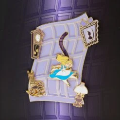 Loungefly Disney Alice In Wonderland Falling Down The Rabbit Hole 3 Inch Collector Pin -Toy Haven WDPN3045 LFDISNEYALICEINWONDERLANDFALLINGDOWNTHERABBITHOLE3INCOLLECTORBOXPIN0473PINFRONT