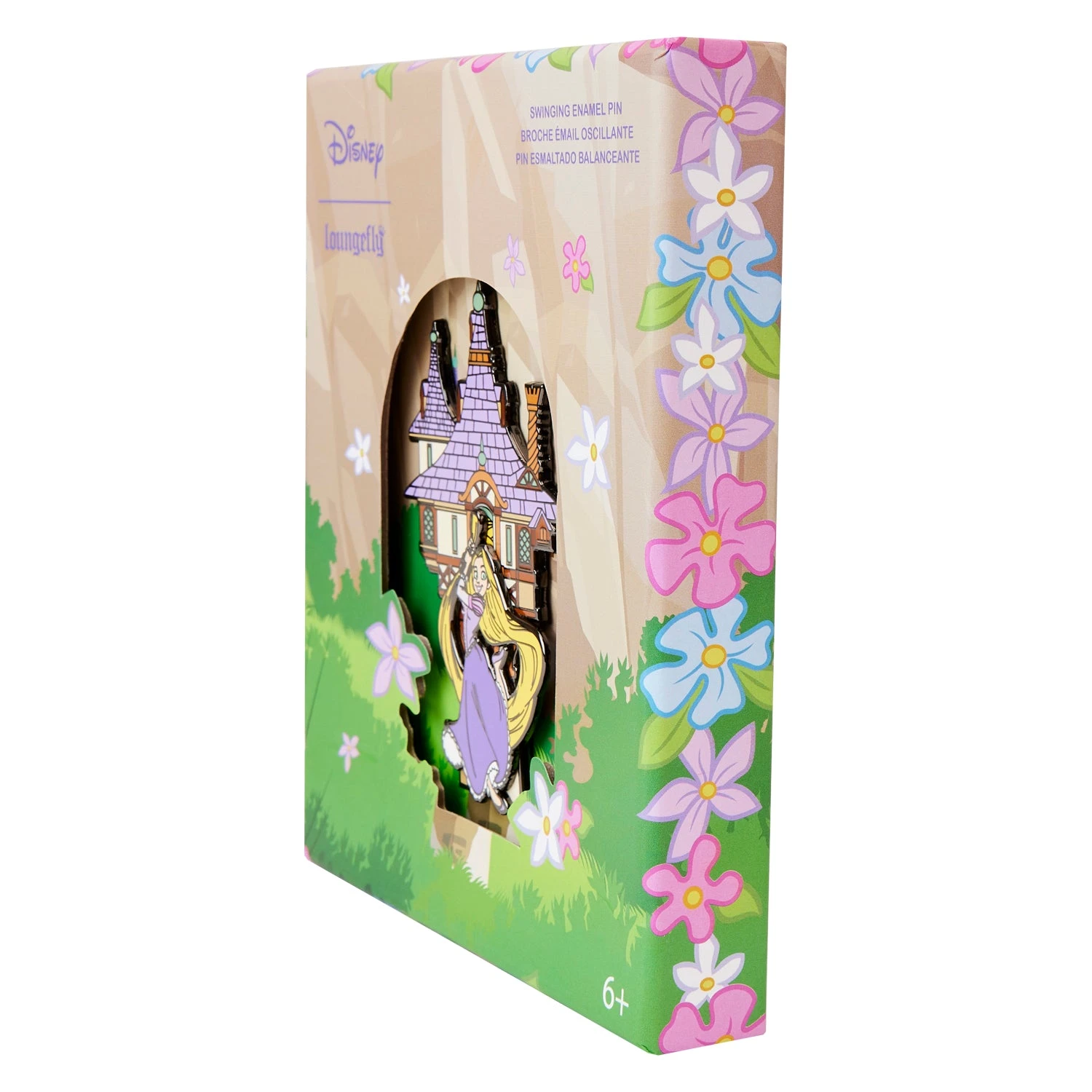 Loungefly Disney Tangled Rapunzel Swinging From Tower 3 Inch Collector Box Pin 4 Loungefly Disney Tangled Rapunzel Swinging From Tower 3 Inch Collector Box Pin - Image 2