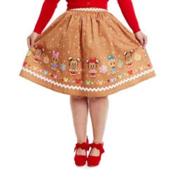 Loungefly Stitch Shoppe Disney Gingerbread Friends Sandy Skirt