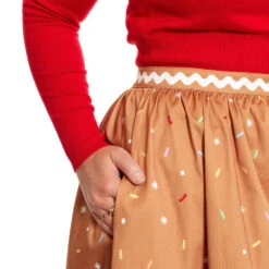 Loungefly Stitch Shoppe Disney Gingerbread Friends Sandy Skirt -Toy Haven WDSSST0025 SSDISNEYINGERBREADFRI 3