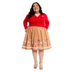 Loungefly Stitch Shoppe Disney Gingerbread Friends Sandy Skirt -Toy Haven WDSSST0025 SSDISNEYINGERBREADFRI 5