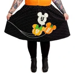 Loungefly Stitch Shoppe Disney Minnie Mouse Pumpkin Balloon Sandy Skirt -Toy Haven WDSSST0031 SSDISNEYSPOOKYBALLOONSSANDYSKIRT 008