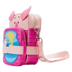 Loungefly Winnie The Pooh Piglet "Crossbuddy" Bag 12 Loungefly Winnie The Pooh Piglet "Crossbuddy" Bag -Toy Haven WDTB2685 LFDISNEYWIINIETHEPOOHPIGLETCUPCAKECROSSBUDDYBAG0257SIDE