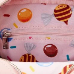 Loungefly Winnie The Pooh Piglet "Crossbuddy" Bag 15 Loungefly Winnie The Pooh Piglet "Crossbuddy" Bag -Toy Haven WDTB2685 LFDISNEYWIINIETHEPOOHPIGLETCUPCAKECROSSBUDDYBAG0265INSIDE