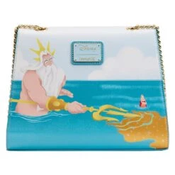Loungefly Disney Little Mermaid Tritons Gift Crossbody Bag -Toy Haven WDTB2721 LFDISNEYLITTLEMERMAIDTRITONSGIFTCROSSBODY3059BACK