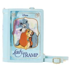 Loungefly Disney Lady And The Tramp Classic Book Convertible Crossbody Bag