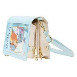 Loungefly Disney Lady And The Tramp Classic Book Convertible Crossbody Bag 12 Loungefly Disney Lady And The Tramp Classic Book Convertible Crossbody Bag -Toy Haven WDTB2738 LFDISNEYLADYANDTHETRAMPCLASSICBOOKCONVERTIBLECROSSBODYBAG0884SIDE2