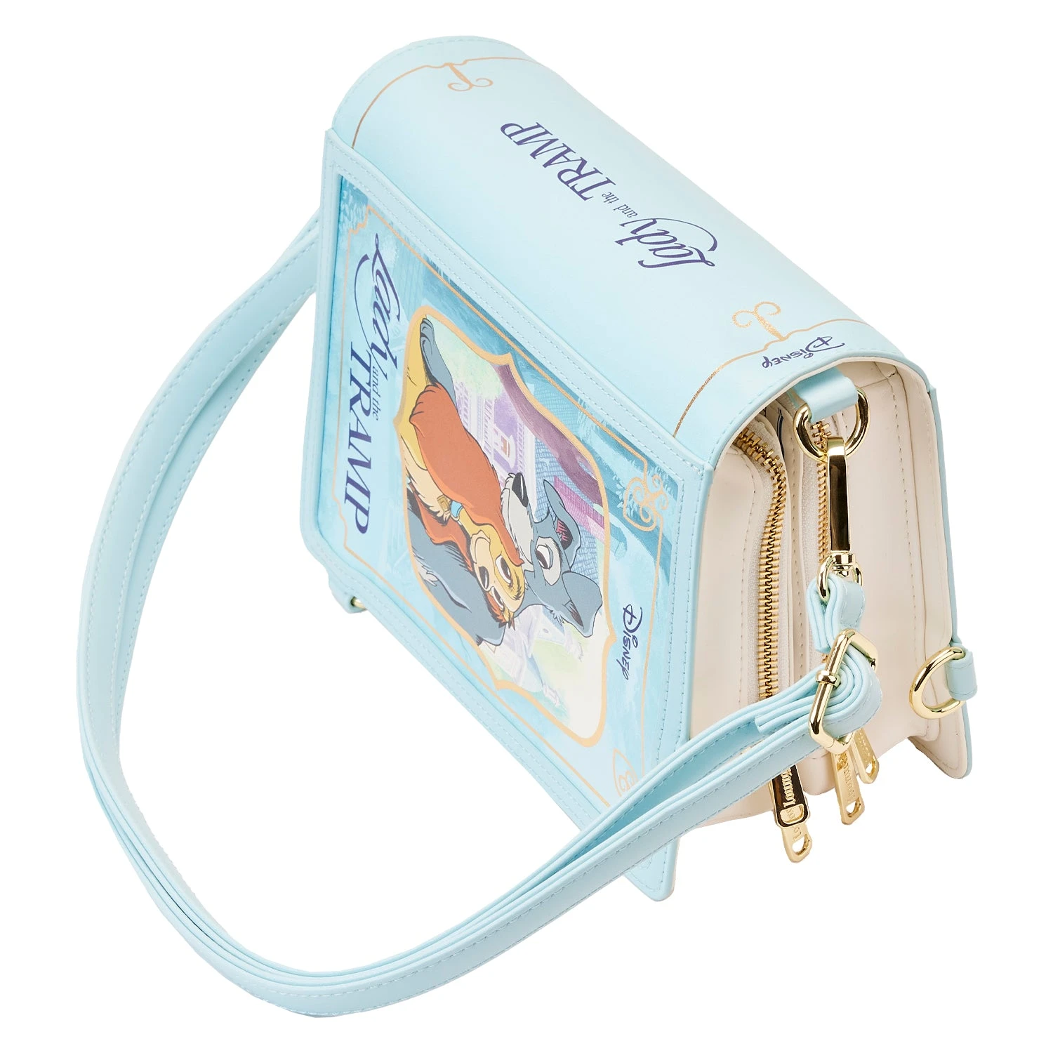 Loungefly Disney Lady And The Tramp Classic Book Convertible Crossbody Bag 6 Loungefly Disney Lady And The Tramp Classic Book Convertible Crossbody Bag - Image 4