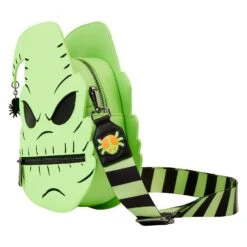 Loungefly Disney The Nightmare Before Christmas Oogie Boogie Glow Crossbody Bag -Toy Haven WDTB2848 LFDISNEYNIGHTMAREBEFORECHRISTMASOOGIEBOOGIEGLOWCROSSBODY2574SIDE