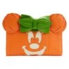 Loungefly Disney Glow Face Pumpkin Minnie Flap Wallet -Toy Haven WDWA2225 LFDISNEYGLOWFACEPUMPKINMINNIEFLAPWALLET0085FRONT
