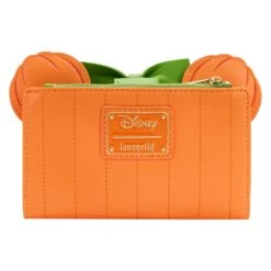 Loungefly Disney Glow Face Pumpkin Minnie Flap Wallet -Toy Haven WDWA2225 LFDISNEYGLOWFACEPUMPKINMINNIEFLAPWALLET0089BACK