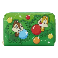 Loungefly Disney Chip And Dale Ornaments Ziparound Wallet