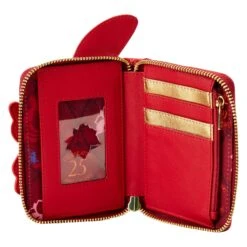 Loungefly Disney Mulan 25th Anniversary Mushu Glitter Cosplay Ziparound Wallet -Toy Haven WDWA2581 LFDISNEYMULAN25THANNIVERSARYMUSHUGLITTERCOSPLAYZIPAROUNDWALLET0857INSIDE