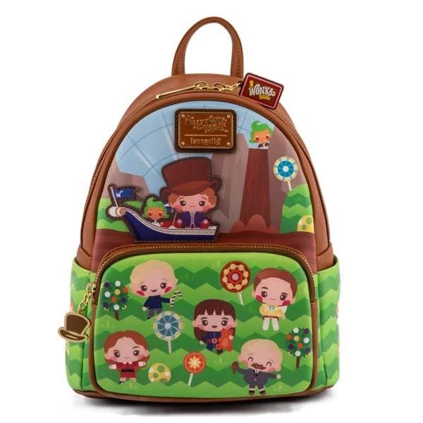 Loungefly WB Willy Wonka And The Chocolate Factory 50th Anniversary Mini Backpack 3 Loungefly WB Willy Wonka And The Chocolate Factory 50th Anniversary Mini Backpack