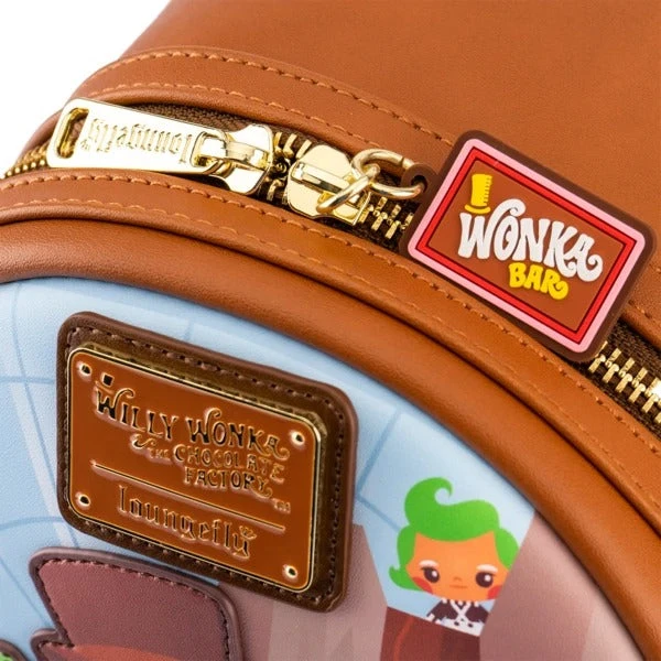 Loungefly WB Willy Wonka And The Chocolate Factory 50th Anniversary Mini Backpack 7 Loungefly WB Willy Wonka And The Chocolate Factory 50th Anniversary Mini Backpack - Image 5