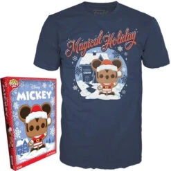 LOUNGEFLY Funko Boxed Tee Disney Holiday Santa Mickey Shirt