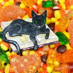 Lipstick & Chrome Furmiliar Pyewacket Halloween Cat Brooch 8 Lipstick & Chrome Furmiliar Pyewacket Halloween Cat Brooch -Toy Haven bdffeaf96e7cb559d3a2537acfb2acb6