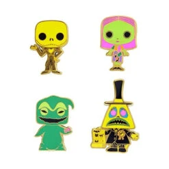 LOUNGEFLY Funko The Nightmare Before Christmas Black Light Pop Pin 4-Pack Set 9 LOUNGEFLY Funko The Nightmare Before Christmas Black Light Pop Pin 4-Pack Set -Toy Haven d268ab696c114a4da61162d61282d02alg