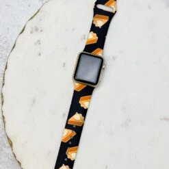 Pumpkin Pie Printed Silicone Watch Band - M/L