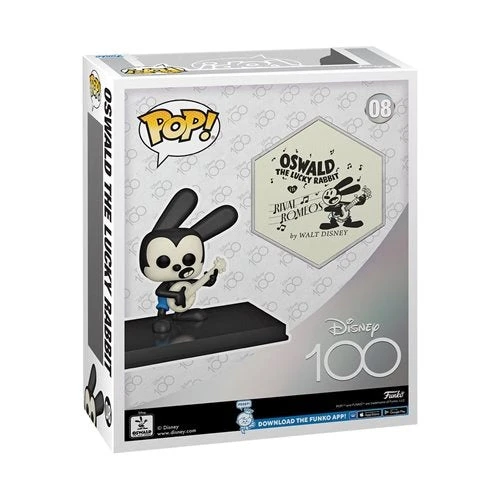 FUNKO Disney 100 Oswald The Lucky Rabbit Pop! Art Cover Figure With Case 6 FUNKO Disney 100 Oswald The Lucky Rabbit Pop! Art Cover Figure With Case - Image 4