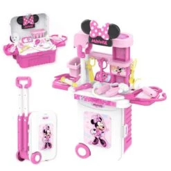 Disney Minnie Mouse Doctor Set Trolley Case 3-in-1 EODS008-955A -Toy Haven eods008123 1