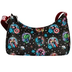 Loungefly Marvel Avengers Floral Tattoo Shoulder Bag -Toy Haven mvtb0138 lfmarvelavengerstattooshoulderbag back 083
