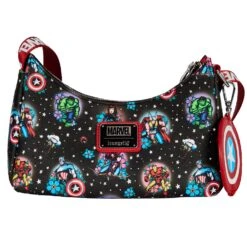 Loungefly Marvel Avengers Floral Tattoo Shoulder Bag -Toy Haven mvtb0138 lfmarvelavengerstattooshoulderbag front 080