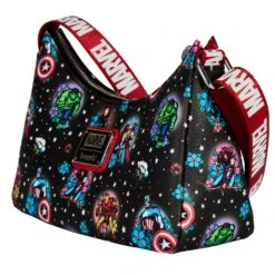 Loungefly Marvel Avengers Floral Tattoo Shoulder Bag -Toy Haven mvtb0138 lfmarvelavengerstattooshoulderbag side 081