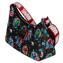 Loungefly Marvel Avengers Floral Tattoo Shoulder Bag -Toy Haven mvtb0138 lfmarvelavengerstattooshoulderbag top 082