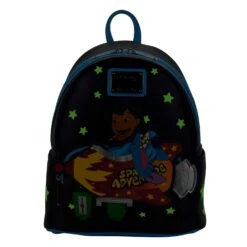 Loungefly Disney Lilo And Stitch Space Adventure Mini Backpack -Toy Haven wdbk2206 lfdisneyliloandstitchspaceadventureminibackpack glow 012