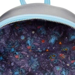 Loungefly Disney Lilo And Stitch Space Adventure Mini Backpack -Toy Haven wdbk2206 lfdisneyliloandstitchspaceadventureminibackpack inside 021