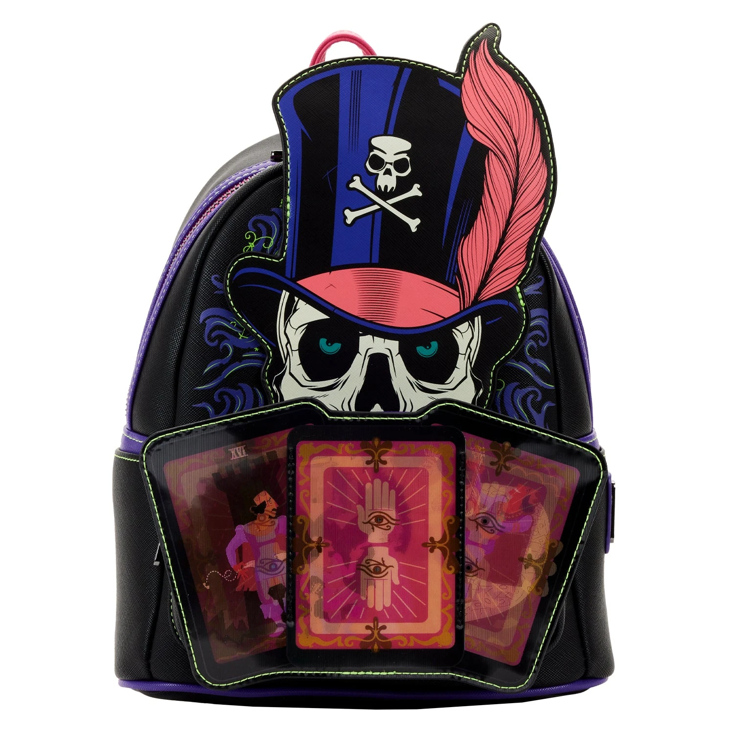 Loungefly Disney Villains Princess And The Frog Dr. Facilier Glow And Lenticular Mini Backpack 4 Loungefly Disney Villains Princess And The Frog Dr. Facilier Glow And Lenticular Mini Backpack - Image 2